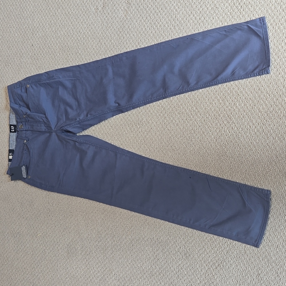 GAP, Size 30 x 32, NWT, Indigo Blue, Men's Slim Fit Pants